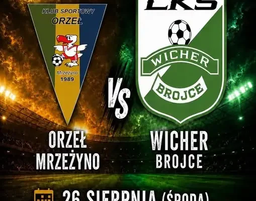 Pucharowy pojedynek w Trzebiatowie: Wicher Brojce zmierzy się z Orłem Mrzeżyno