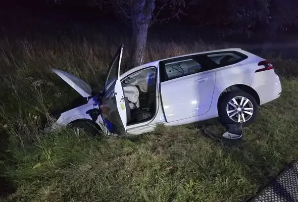 Wypadek na trasie Płoty–Gryfice: trzy auta zderzyły się w Karczewie