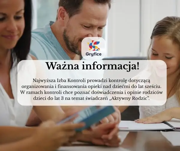 NIK pyta rodziców o świadczenia „Aktywny Rodzic” – ankieta dla mieszkańców Gryfic
