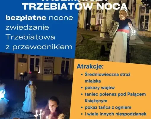 Nocne zwiedzanie Trzebiatowa: ostatnia okazja w tym sezonie już 4 września