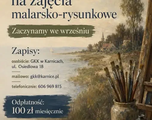 Ruszyły zapisy na zajęcia malarsko-rysunkowe w Karnicach
