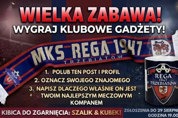 Wygraj klubowe gadżety – konkurs dla kibiców Regi Trzebiatów