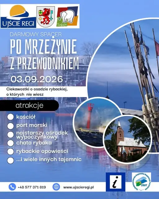 Ostatnia w tym sezonie okazja: darmowe zwiedzanie Mrzeżyna z przewodnikiem