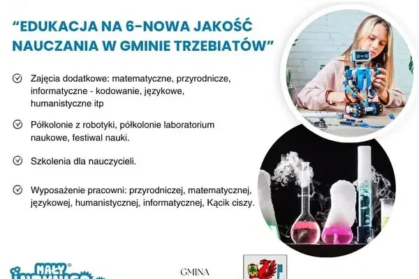 Gmina Trzebiatów stawia na edukację. Rusza projekt „Edukacja na 6”