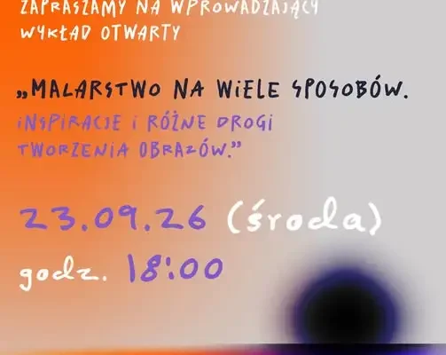 Wprowadzający wykład otwarty o malarstwie – 23 września w Tokarni