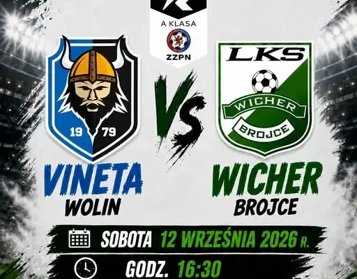 Wicher Brojce zagra z liderem. Vineta Wolin czeka na komplet punktów