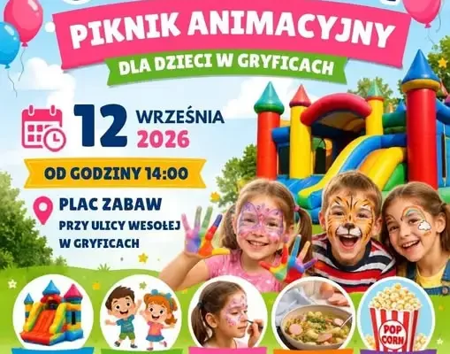 Piknik animacyjny dla dzieci na osiedlu w Gryficach – już 12 września