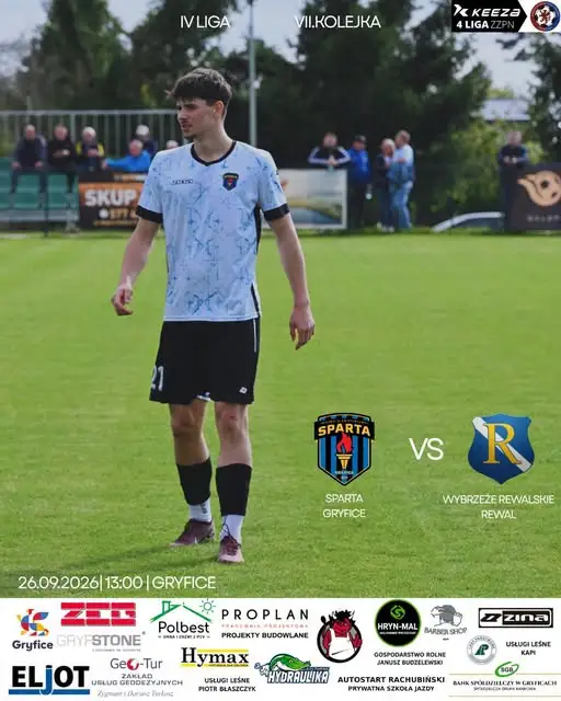 Sparta Gryfice wraca na własne boisko. Derby powiatu z Wybrzeżem Rewalskim