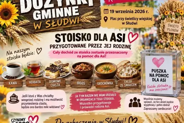 Dożynki w Słudwi z charytatywnym stoiskiem dla Asi – 19 września