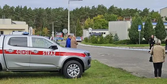 Gryfice: ćwiczenia ewakuacyjne w szpitalu. Scenariusz zakładał ładunek wybuchowy