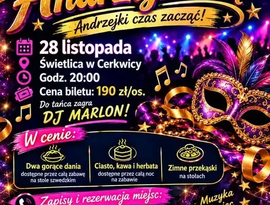 Zabawa andrzejkowa w Cerkwicy – zapisy już trwają