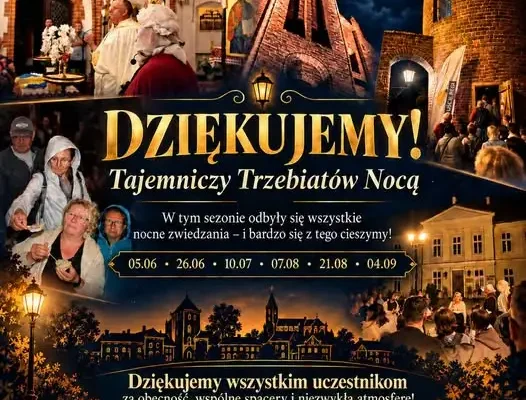 Tajemniczy Trzebiatów Nocą 2026 – podsumowanie sezonu nocnych zwiedzań