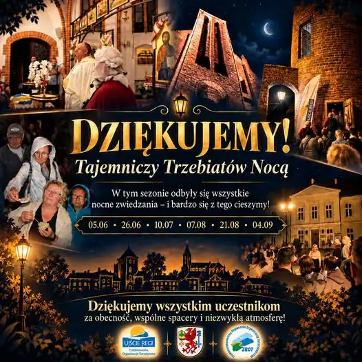 Tajemniczy Trzebiatów Nocą 2026 – podsumowanie sezonu nocnych zwiedzań