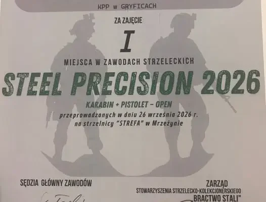 Sierż. Łukasz Hamulczyk z Gryfic najlepszy w zawodach strzeleckich w Mrzeżynie