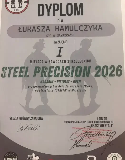 Sierż. Łukasz Hamulczyk z Gryfic najlepszy w zawodach strzeleckich w Mrzeżynie