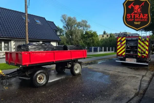 Pożar w Dargosławiu — interweniowały OSP Brojce i OSP Darżewo