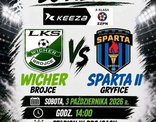Wicher Brojce podejmie Spartę II Gryfice. Mecz już w sobotę
